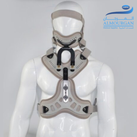 Cervical Rotation Restricting Brace | جهاز تثبيت العنق والفقرات الرقبية والصدرية مع فتحة رغامة
